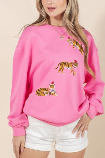 12pm by Mon AMI Vintage Tiger Sweatshirt